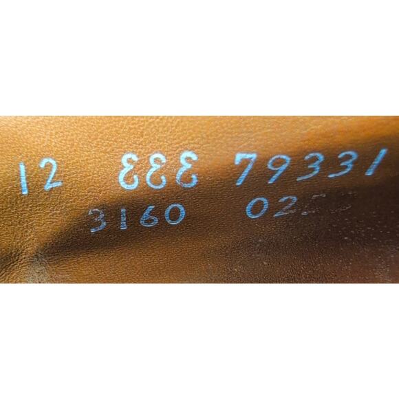 Allen Edmonds Hersey Dress Shoe Men 12D Split Moc Toe Chili Weave Lace Up Brown - Picture 8 of 8